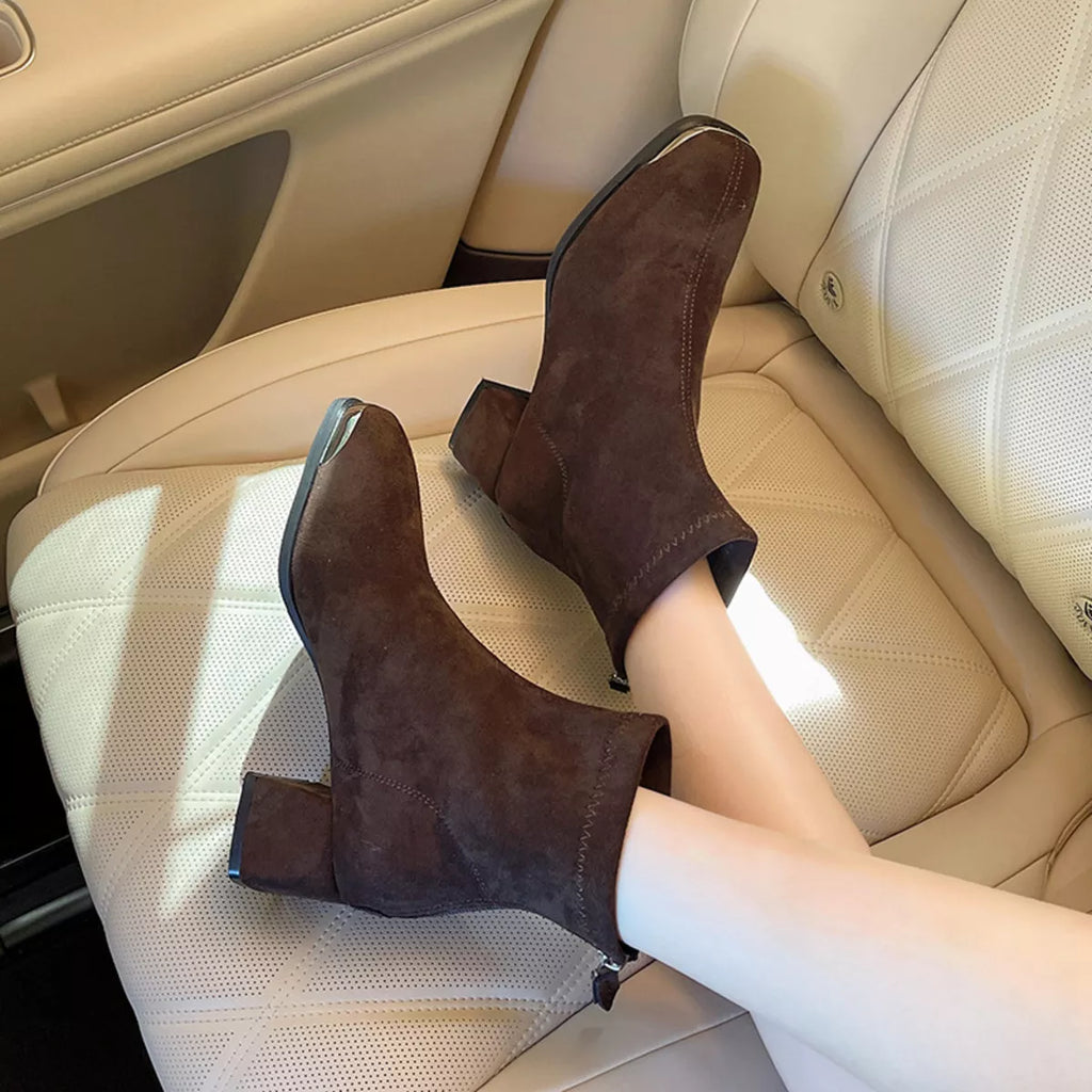 Women's Boots Square Toe Block High Heels Elegant Shoes dd4c244b9786454fa62ec22e3008fede-Max-Origin Trendsi
