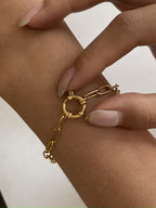 Chain Link Bracelet Women 18K Gold-Plated Stainless Steel Fashion Jewelry dd793489-5330-4bbc-afc6-407a8c89190e-Max Trendsi