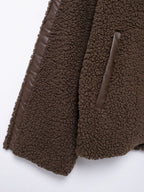Plush Jacket Women Zip Up Turtleneck Long Sleeve Collared Warm Coat ddc7396a-d3fc-4e21-ab64-72115676e3d5-Max Trendsi