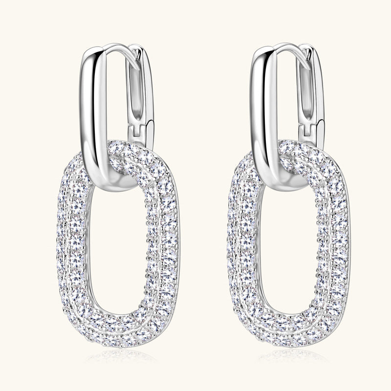 2.16 Carat Earrings Moissanite Stone 925 Sterling Silver 18K gold-plated Silver One Size ddc9b44b-c459-4aaf-8ee3-35734c974170-Max Trendsi