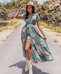 Floral Print Short Sleeve Dress