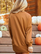 Women's Oversized Sweatshirt Happy Halloween Graphic Notched Long Sleeve Top de88b2c8-c27c-4079-83e9-858d473a80ca-Max-Origin Trendsi