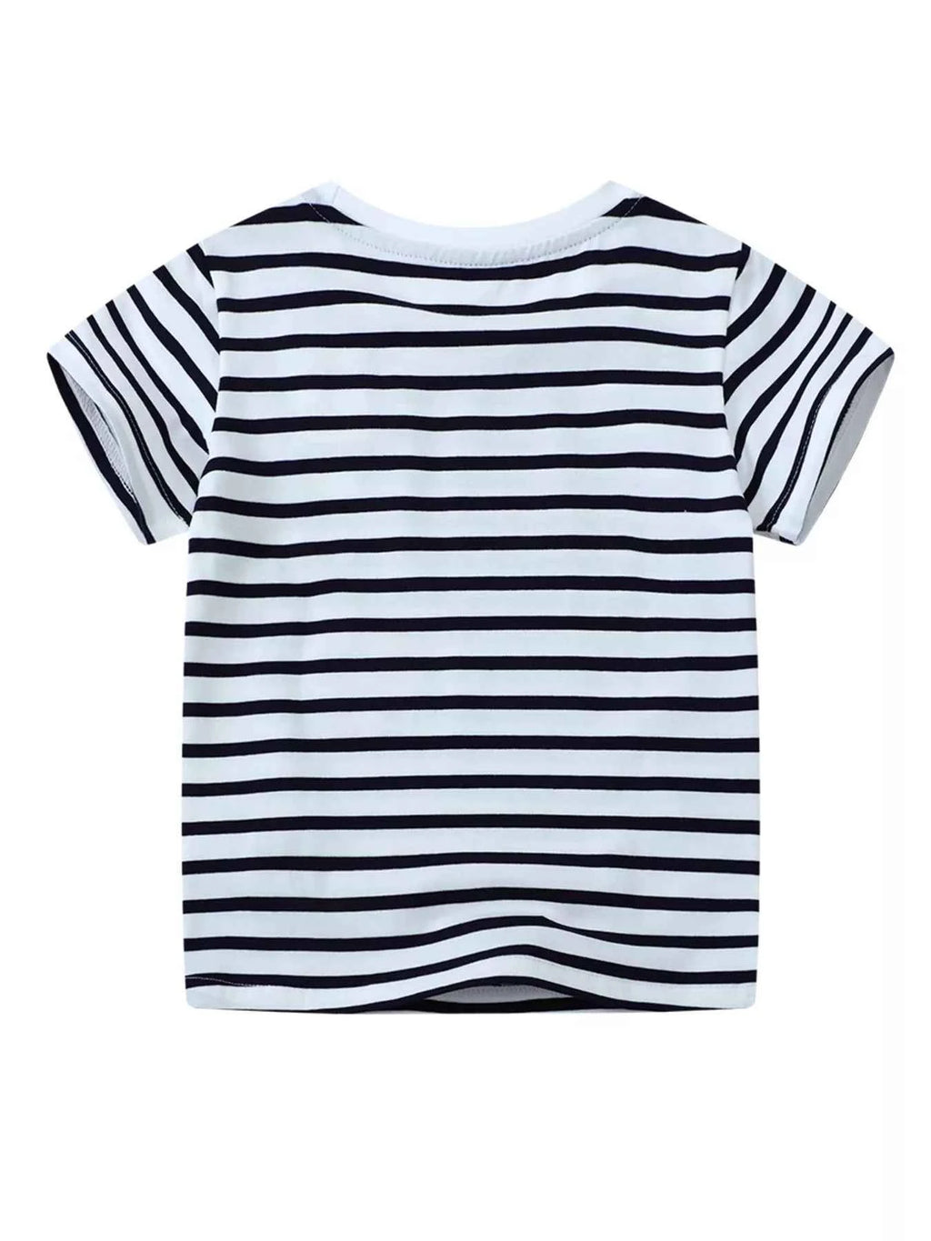Children's Crab Striped Crew Neck T-Shirt df14d51daaa64d4f9a628bdd055f4140-Max-Origin Trendsi