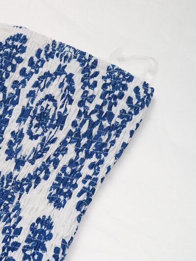 Perfee Jumpsuit Blue Floral Smocked Tube Strapless Wide Leg Belted High Waist df368177-d3c2-4795-b1bb-dc96c0af61d5-Min Trendsi