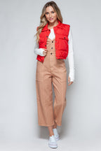 Crop Vest Snobbish Snap Down Quilted Sleeveless Waistcoat df3a5944-695a-434c-b496-07d0a1ce94c0-Max Trendsi