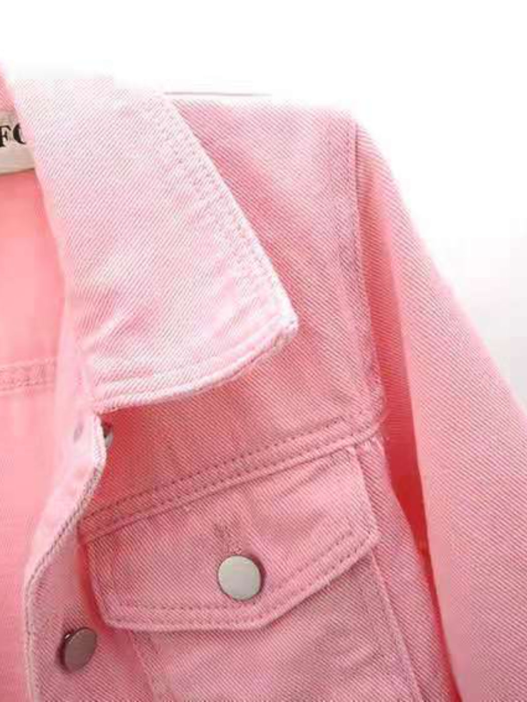 Cropped Denim Jacket Women's Half Sleeve Flap Pockets Plus Sizes S-5XL df4e4951-5d2e-45fd-a7b9-bea5988ca1d1-Max Trendsi