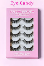 SO PINK BEAUTY Mink Eyelashes 5 Pairs Black Mix Effect dfa3319b-03c3-4b57-a031-e2373d89d9ea-Max Trendsi