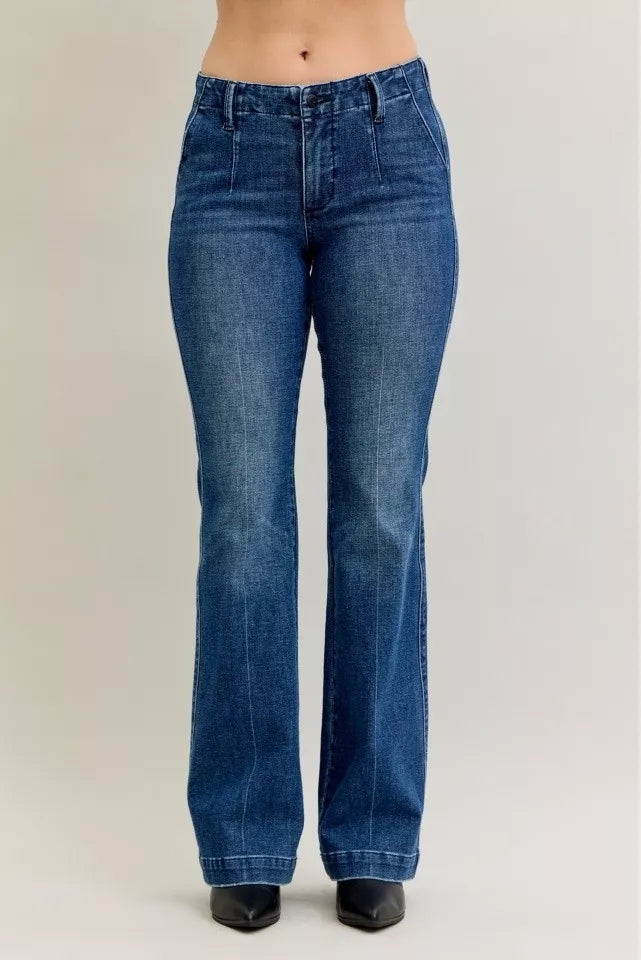 Judy Blue Bootcut Jeans Mid Rise with Welt Pockets Medium Wash Plus Sizes e00d4d8e3e2f4ac0835d53627132cea6-Max-Origin Trendsi