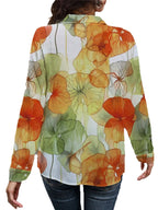 Women's Shirt Floral Sage Printed Button Up Long Sleeve Lightweight Top e03ce2c9a29b435996ef4581a728ff1a-Max-Origin Trendsi