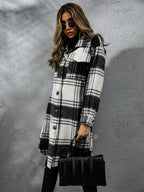 Plaid Coat Collared Neck Long Sleeve Pocketed Outwear e07a85a5-0bc1-4a78-83dd-8bd8b7901a3d-Max Trendsi