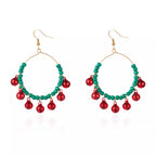 Christmas Beaded Hoop Earrings with Jingle Bells Millet Pearl Jewelry e1158ac4-8652-4c93-94bf-4667b440c7cb-Max-Origin Trendsi