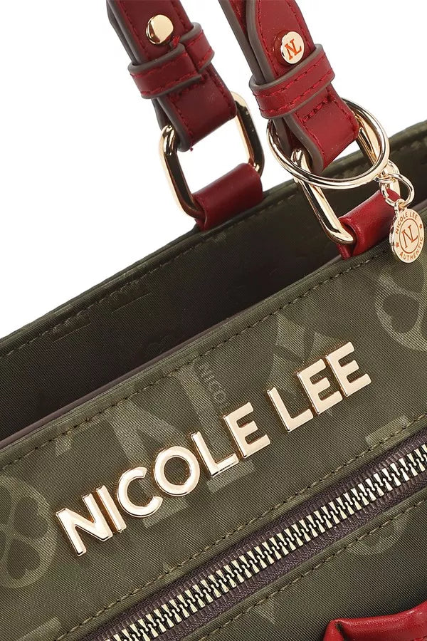 Nicole Lee USA Women's Tote Bag Multi-Compartment Zipper Convertible Handbag e15946b9b65240d69f4fedcb148b3f43-Max-Origin Trendsi