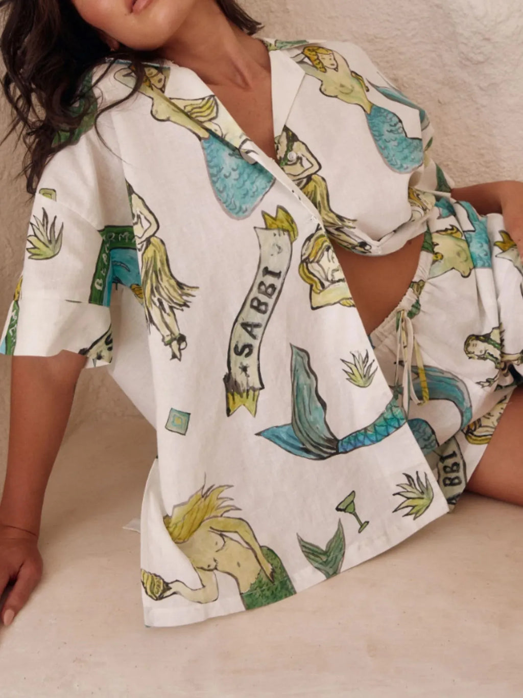 Women's Outfit Set Button Up Shirt and Shorts Summer Printed Oversized e1856484-d1b1-4144-9ed2-754aacd313b9-Max-Origin Trendsi