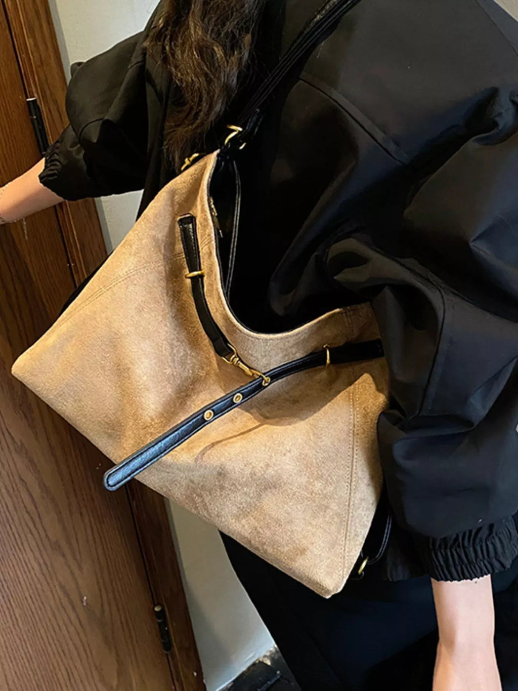 Womens Suede Tote Bag Large Handbag e1aa09bf-8fba-42df-aa34-5057bd349dc8-Max-Origin Trendsi