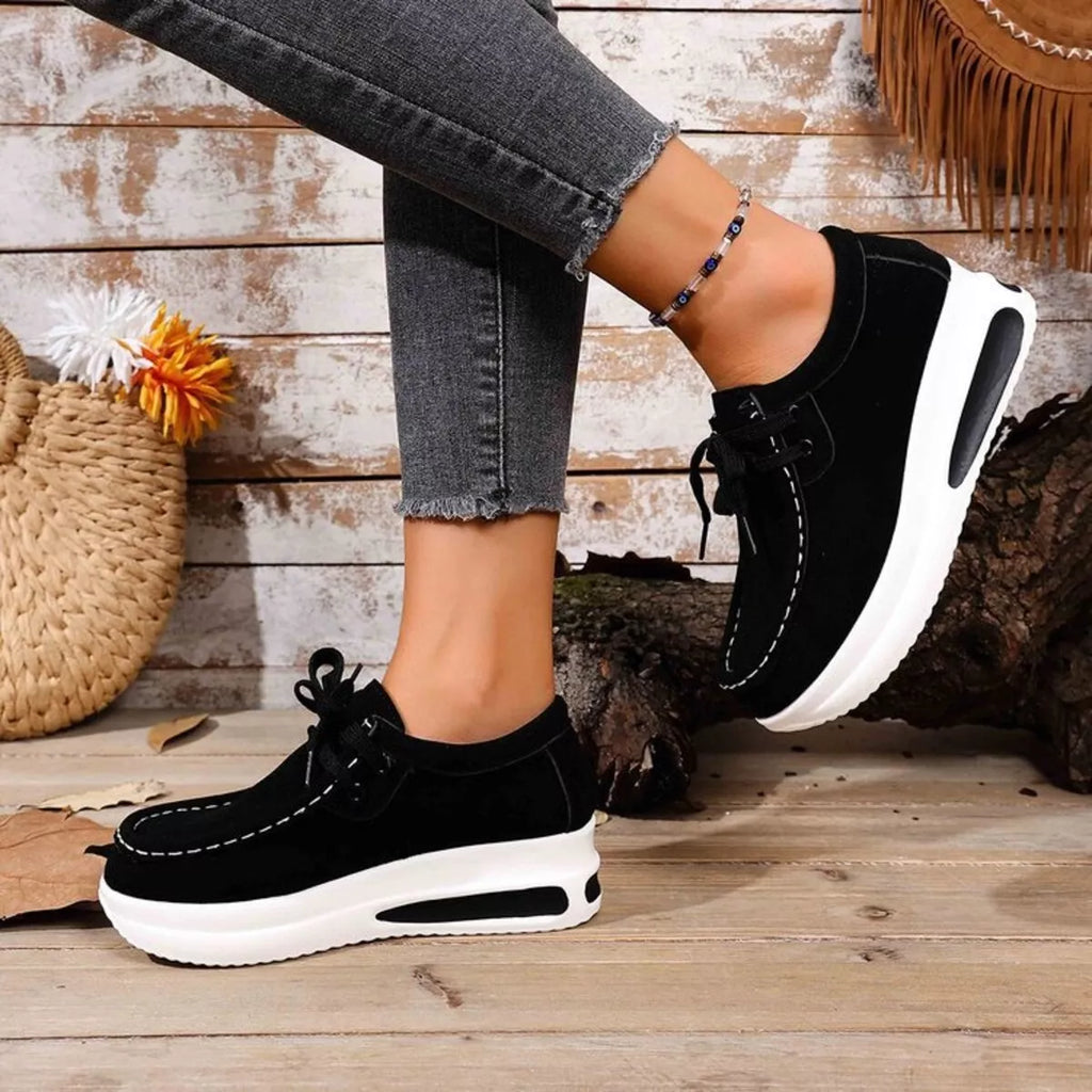 Women's Sneakers Round Toe Platform Mid Heels Shoes e1c34901d8e54c748a4c0a57f7db1b88-Max-Origin Trendsi