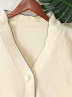 Women's Cardigan White Bow Tie Button Up Knit Long Sleeve One Size e1c95dff6a3b435e9b4e10e2be9cecfe-Max-Origin Trendsi