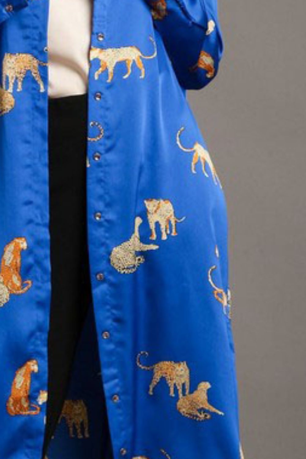 Umgee Midi Shirt Dress Royal Blue Animal Print Side Slit Long Sleeve e1e29aa8-e215-4335-b9c0-fa4f24b85f3d-Max Trendsi