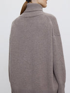 Ribbed Women Sweater Turtleneck Long Sleeve Soft Acrylic Loose Basic Pullover e27ca545-73ea-4e28-9310-9fe8d6b731bb-Max Trendsi