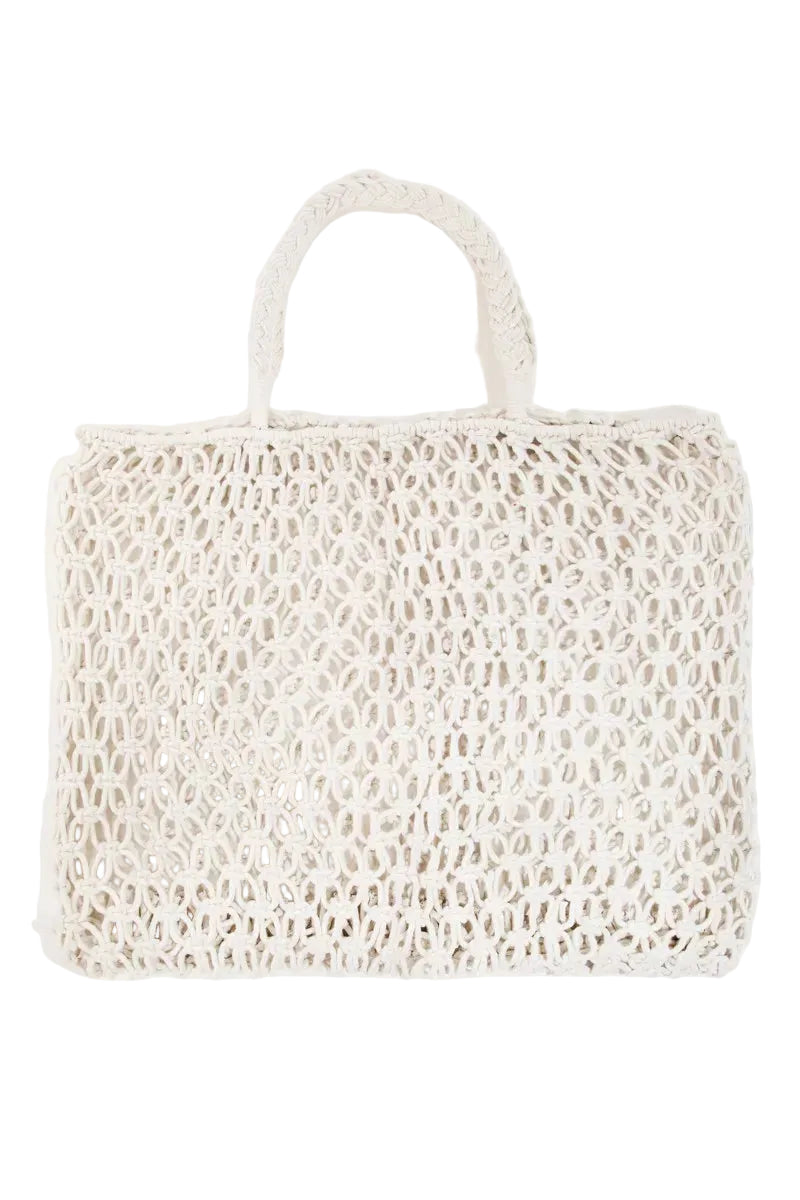 Fame Braided Square Tote Bag