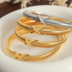 Bracelet 8K gold-plated Titanium Steel Spring Shape e3411cac-fd76-40e1-aa3a-704514cee1ef-Max Trendsi