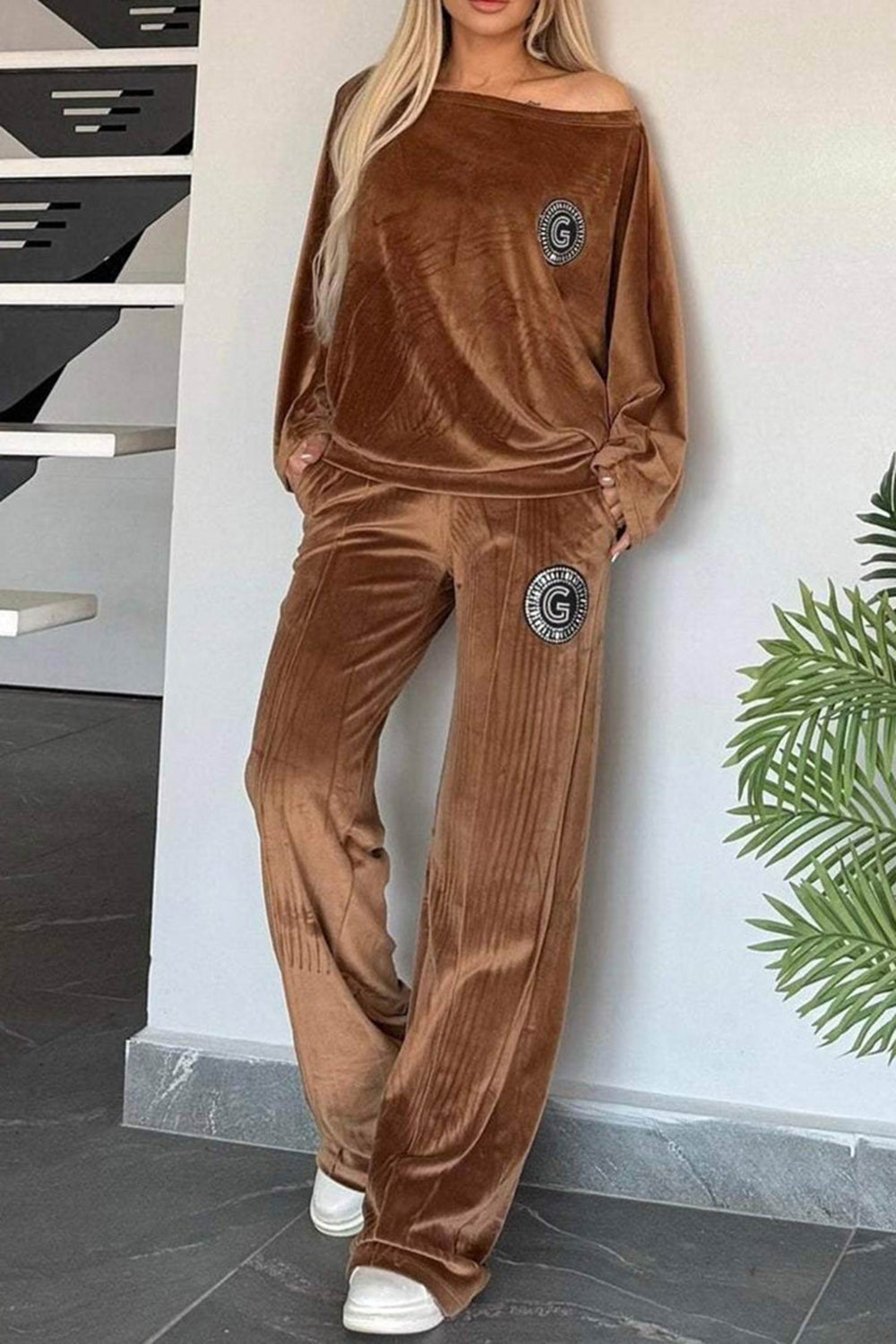 Outfit Set Women Velvet Full Size Boat Neck Long Sleeve Top and Pants Set 5XL e3664fc3-7ebe-4a36-804f-438d1061a047-Max Trendsi