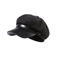 Vintage Octagonal Beret Hat - One Size, Polyester Fiber, Imported