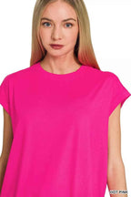 Zenana Activewear Set Hot Pink Brushed Dty Microfiber Top & Biker Shorts e406ff6da0df4fe5a4e0660ce127c40c-Max-Origin Trendsi