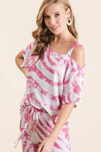 BiBi Outfit Set Zebra Print Fuchsia Pink French Terry Top and Pants Set e43e3939b56a4c67997f5afbc5b4a2de-Max-Origin Trendsi