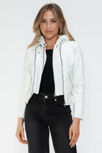 Snobbish Faux Leather Women White Zip Pockets Hooded Basic Jacket e479b1b1-9d77-43b3-ad44-8538ed7f1f50-Max_f20afd42-620f-4e19-8888-a48d01c87553 Trendsi