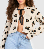 Leopard Cardigan Bow Tied Round Neck Long Sleeve Women Acrylic Sweater Leopard One Size e4a1b9e9-bcb6-4efa-bf7c-8a357666886a-Max Trendsi
