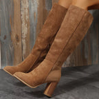 Point Toe Block Heels Boots e4b4d43108df4297824602f65b6e5d53-Max-Origin Trendsi
