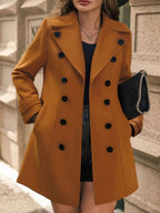Womens Coat Double-Breasted Wool Blend Overcoat e4f257f5-789a-4846-8960-fe9da7fe3fd1-Max-Origin Trendsi
