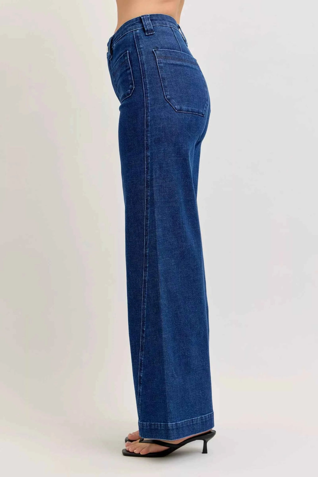 Judy Blue Wide Jeans High-Waisted Retro with Patch Pockets & Twisted Seams e59ae94e-1694-4b8b-b243-58fcfc4972cd-Max-Origin Trendsi