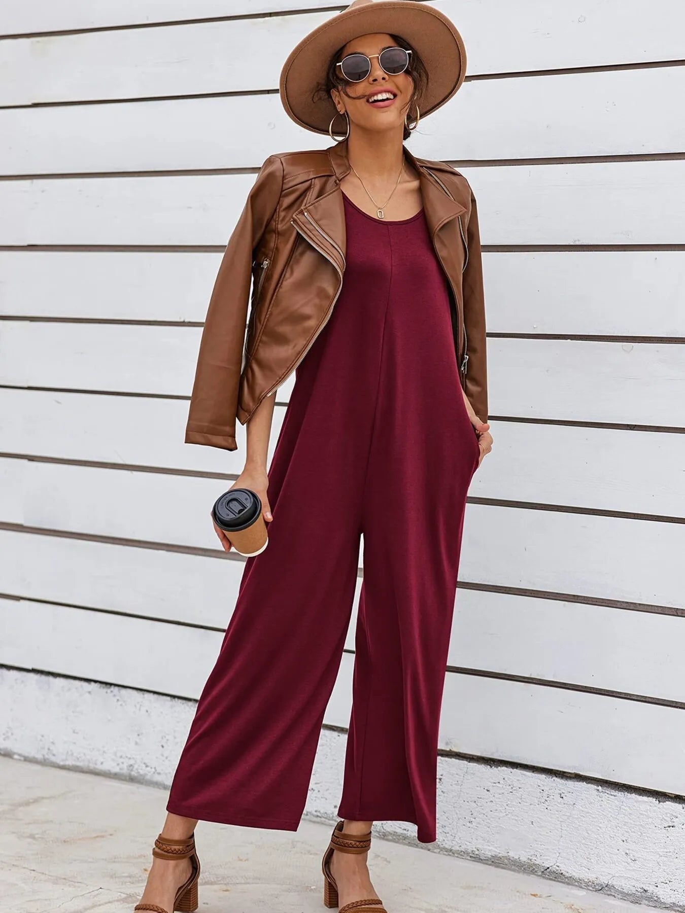 Women's Jumpsuit Sleeveless Wide Leg Casual Loose Overall One-piece e59c606dcfef43959c54d1ccfdc7b617-Max-Origin Trendsi