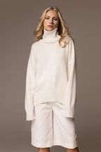 Basic Bae Turtleneck Sweater Viscose Long Sleeve Oversized Knitwear White One Size e5c8c36b-eccf-47f9-b436-3eefc4a67508-Max Trendsi