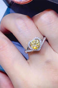Adored Heart Ring 1 Carat Moissanite in 925 Sterling Silver Yellow e6355a073e2e43df9869dc9da38cdc9c-Min Trendsi