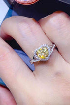 Adored Heart Ring 1 Carat Moissanite in 925 Sterling Silver Yellow e6355a073e2e43df9869dc9da38cdc9c-Min Trendsi
