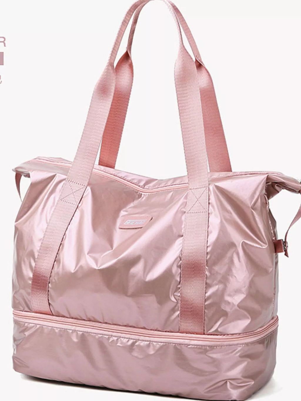 Waterproof Travel Bag Large Pink Lightweight Fiber Zipper Handbag e669efbb-fac1-4460-b213-5ebbf5d3ebf1-Max-Origin Trendsi