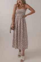 Sundress Floral Multicolour Bohemian Ditsy Smocked Fit Flare Floral e6b81385-22c7-4b48-bae2-7a4ed70d176e-Max-Origin Trendsi