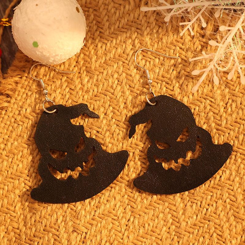 Halloween PU Leather Earrings Hat Shape Jewelry e7203ff1-d272-4cf4-8fcd-b24b2000f072-Max Trendsi