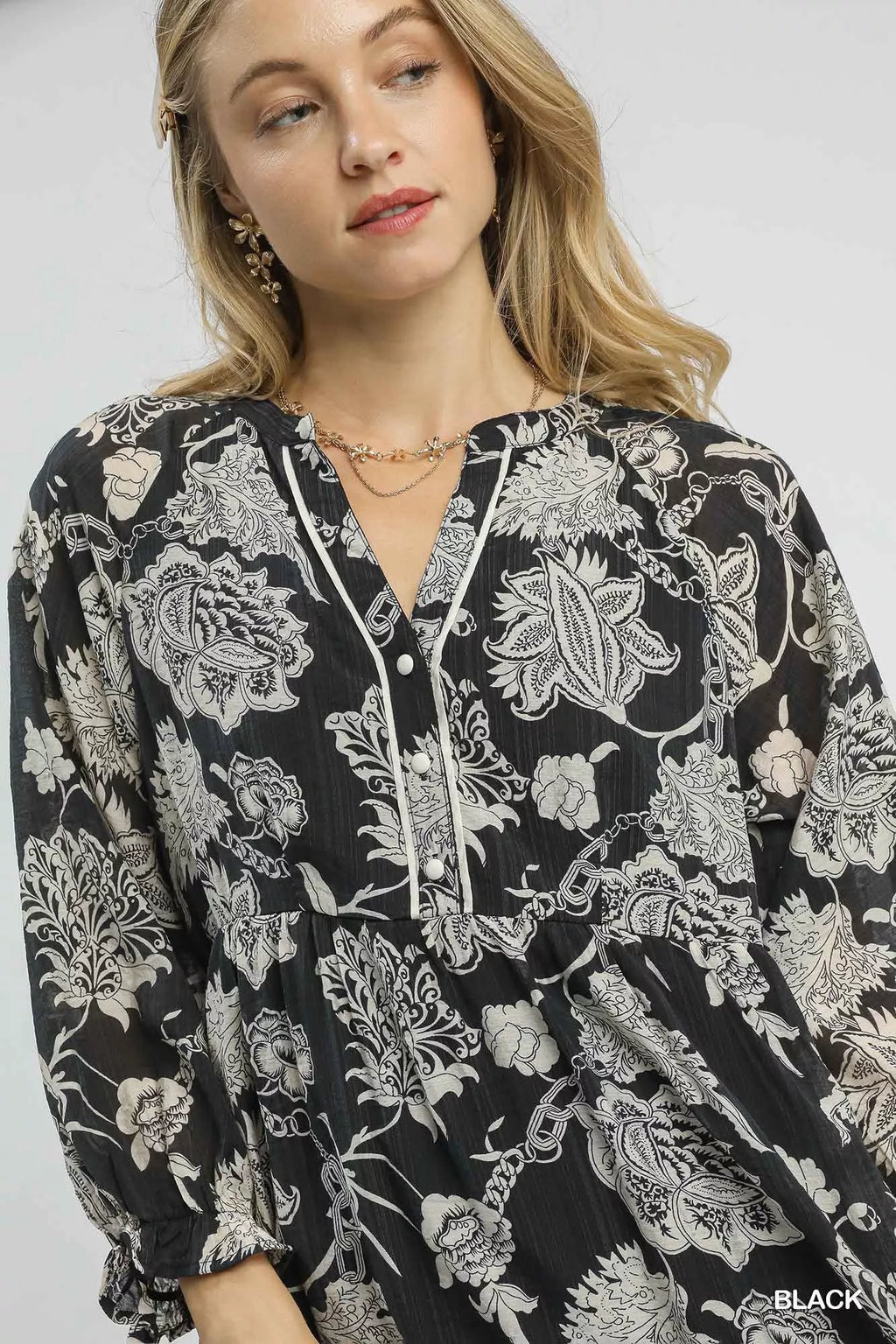 Umgee Floral Print Boho Midi Dress e7348d74-e35b-4464-8827-a94aa7dc5d10-Max-Origin Trendsi