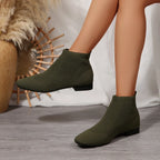 Women's Ankle Boots Mesh Knit Stretch Comfort Fit Mid Heels e73db7dba30a4dfe80b9eaa7af9da8d5-Max-Origin Trendsi