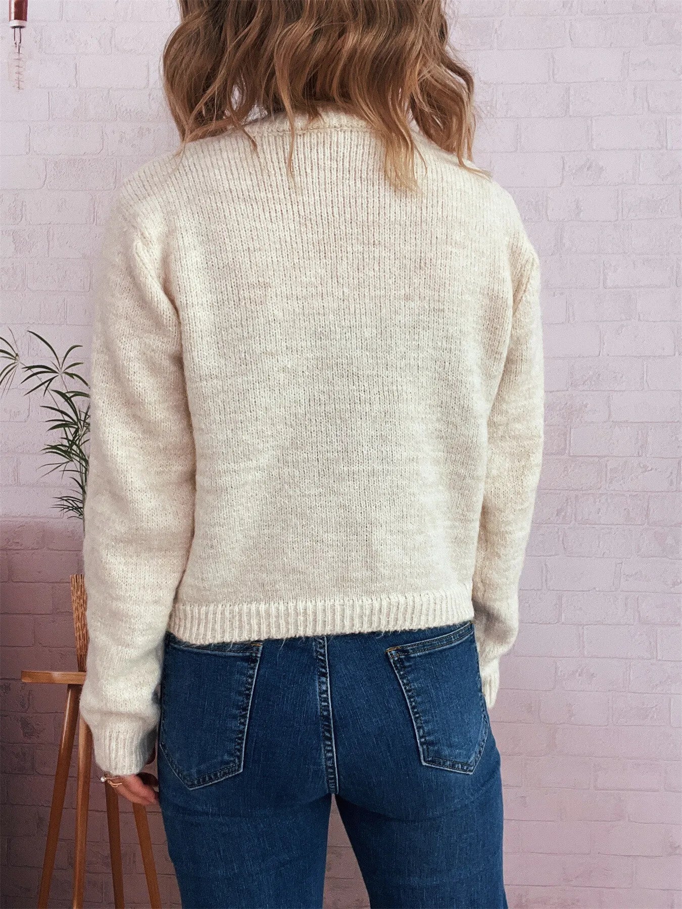 Women's Cardigan Colorful Button-Up Ribbed Hem with Chest Pocket e73ea178b16f4fcdab26de2297500f0f-Max-Origin Trendsi