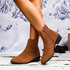 Women's Boots Chelsea Pu Leather Block Mid Heels Shoes e7d678e319134b36ad75c5d90b3a5b71-Max-Origin Trendsi