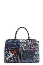 Nicole Lee USA Women's Bosque Boston Bag De Amor Denim Medium Handbag e86d4967dcc94c05861ce6f414cfcef3-Max-Origin Trendsi
