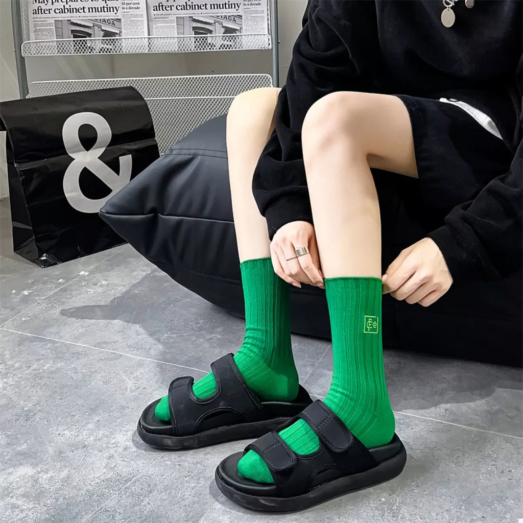 Women's Crew Socks Breathable Ribbed Knit e8767e49-bd0e-4d03-a0fe-848b096a2bb3-Max-Origin Trendsi