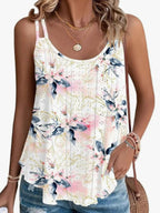 Eyelet Double Strap Camisole Top