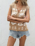 Floral V-Neck Cap Sleeve Buttoned Cardigan
