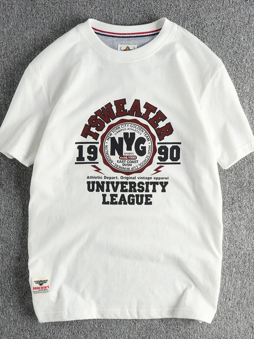 Men's Cotton T-Shirt Graphic Print Short Sleeve Top Off-white e8e31865e2e740d0a5e6948b95886c1c-Max-Origin Trendsi