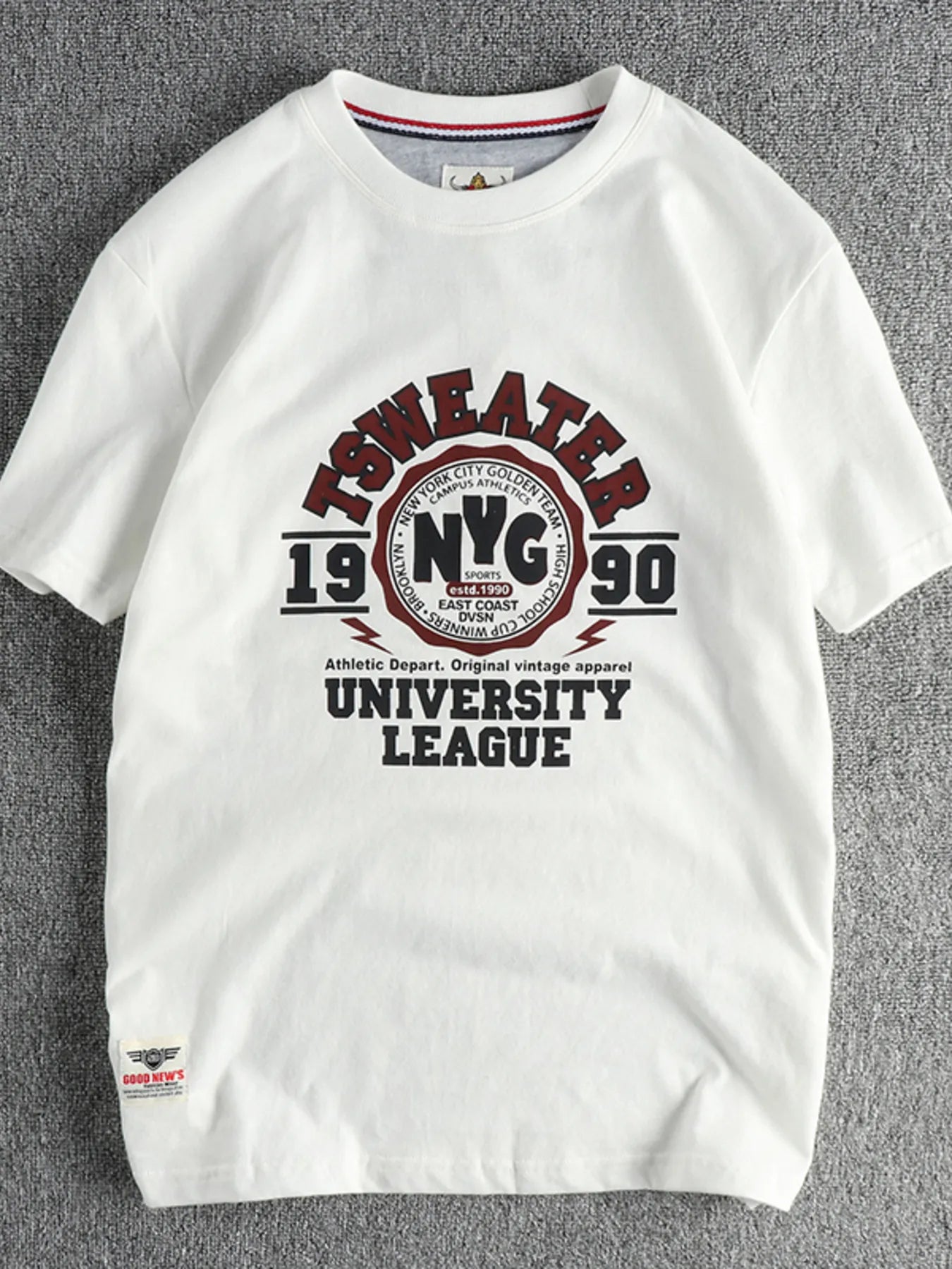 Men's Cotton T-Shirt Graphic Print Short Sleeve Top Off-white e8e31865e2e740d0a5e6948b95886c1c-Max-Origin Trendsi